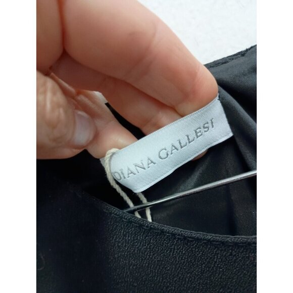 Diana Gallesi Womens Shift Dress Size 12 Black Keyhole Capsule Timeless Luxury - Picture 5 of 13